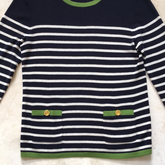 Tory Burch striped cashmere and silk top - Picture 3 of 3